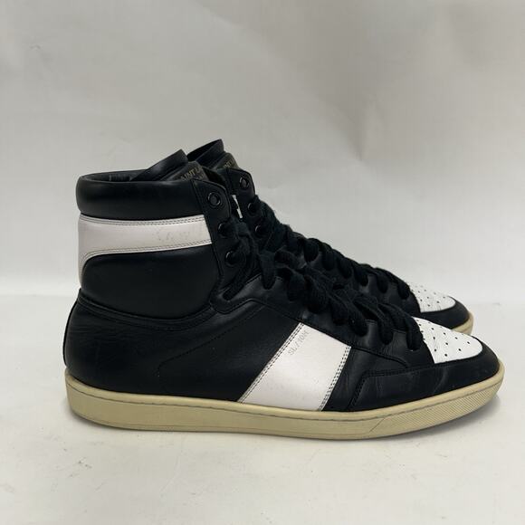 YSL Saint Laurent Paris Hi-Top SL10H Sneakers “Black White” main image 6